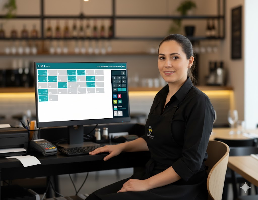 Caixa com controle de mesas